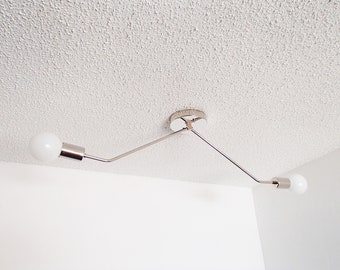 Flush Mount Ceiling Light - Twin Arm - Dining Room - Modern - Minimalist - Bathroom Light - Hallway - Kitchen - UL Listed