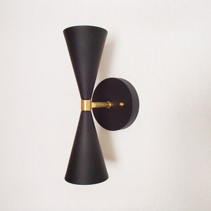 Modern Bowtie Wall Light - Mid Century Sconce - Contemporary Lighting - Atomic - Entryway - Hallway - Kitchen - Living Room - UL Listed
