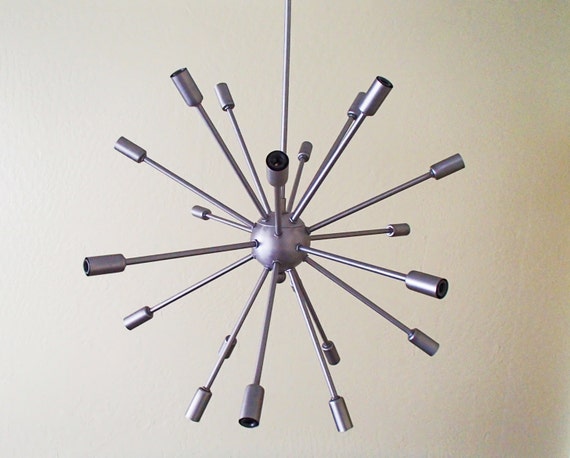 Atomic 20 Arm Sputnik Starburst Ceiling Light Mid Century Modern
