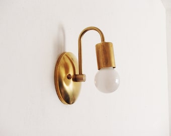 Modern Wall Lighting Fixture - Contemporary Sconce - Industrial - Petite Arched - Bathroom Light - Hallway Lighting - Kitchen - UL Listed
