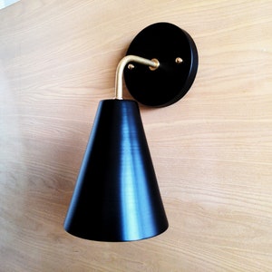 Modern Wall Sconce - Cone Shade Light - Contemporary Lighting - Hallway - Bathroom Light - Entryway - Living Room - UL Listed