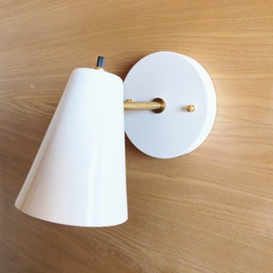 Modern Wall Sconce - Cone Shade Light - Contemporary - Bedside - Bedroom - Reading Lamp - Kids - Living Room - Kitchen - UL Listed