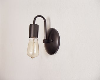 Modern Wall Lighting Fixture - Contemporary Sconce - Industrial - Petite Arched - Bathroom Light - Hallway Lighting - Kitchen - UL Listed