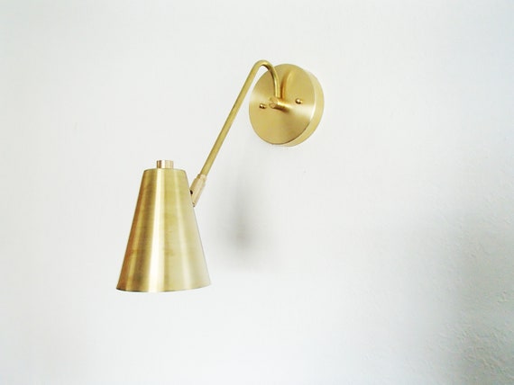 Carlisle Vanity Wall Sconce, Brushed Brass with Opal Glass, Wall
