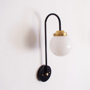 Modern Globe Sconce - Arched - Minimalist - Kitchen - Hallway - Entryway - Dining Room - Living Room - Mid Century - UL Listed
