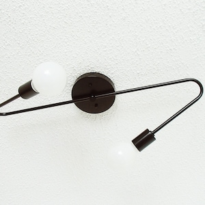 Atomic Flush Mount Ceiling Light - Modern Contemporary Lighting - Dining Room - Living Room - Bathroom