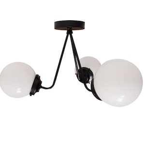 Flush Mount Ceiling Light - Modern - Contemporary - Living Room - Dining Room Lighting - Kitchen - Entryway - Bedroom Light - UL Listed
