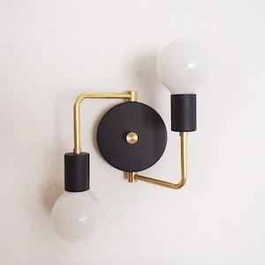 Modern Wall Sconce - Twin Arm - Minimalist - Contemporary - Bedside - Hallway - Entryway - Living Room - Kitchen - Dining - UL LISTED
