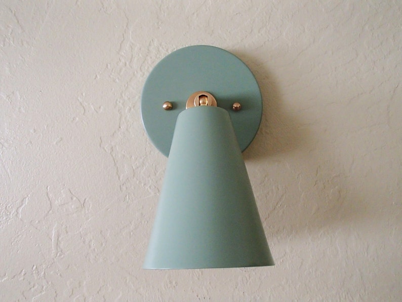 Atomic Single Cone Wall Sconce Mid Century Modern UL LISTED image 5