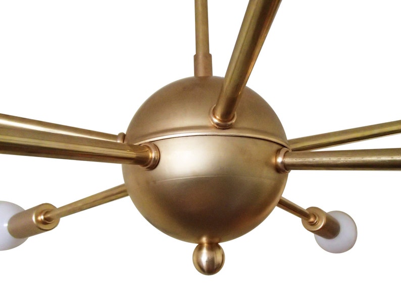 Atomic 8 Arm Starburst Sputnik Ceiling Light UL Listed image 4