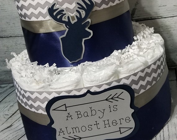 deer diaper cake