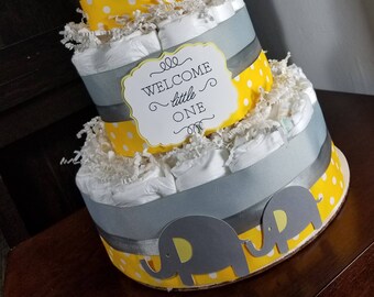 Diaper Cake Elephant Etsy Diaper Cake Elephant Etsy
