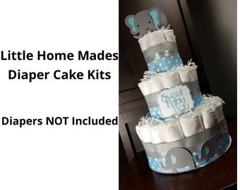 elephant diaper cake kit