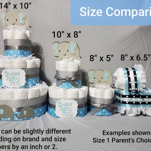 Twinkle Twinkle Gold and White Silver Neutral 3 Tier Diaper Cake Diaper Cake Baby Shower Diaper Cake Centerpiece Twinkle Diaper Cake image 7