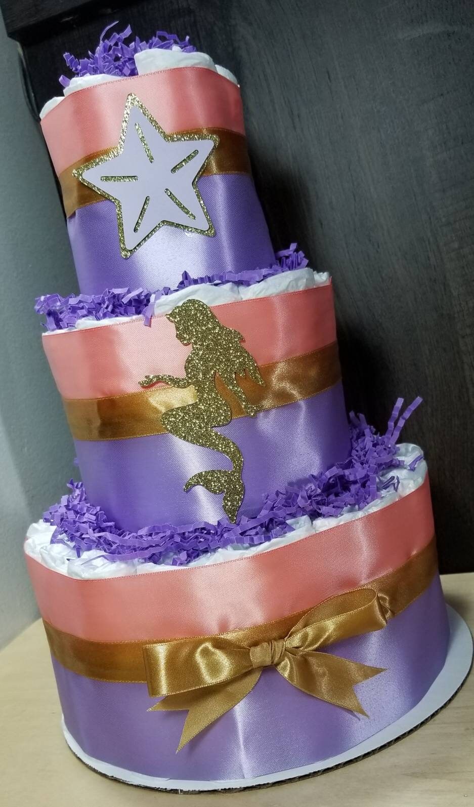 mermaid diaper cake