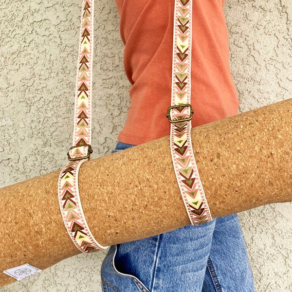 Leather Yoga Strap Etsy