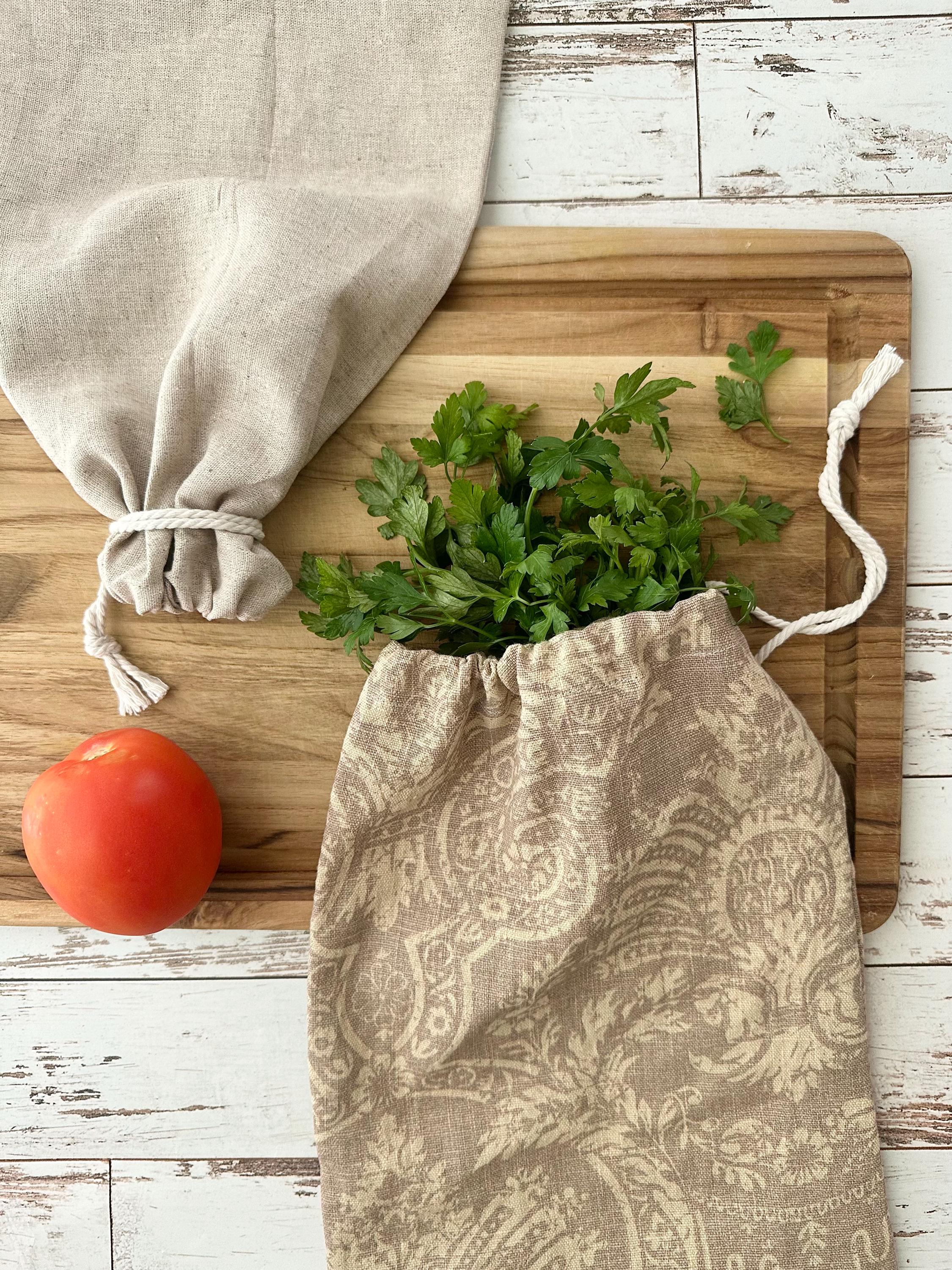 3 Sacchetti In Lino Per Pane Fatto In Casa – Riutilizzabili, 45x35 Cm – Per Pagnotte E Baguette, Mantengono Il Pane Fresco Più A Lungo - 2