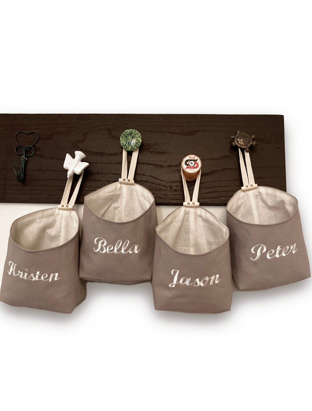 Hanging Storage Basket, RV Camper Organizer Bin, Personalized Custom