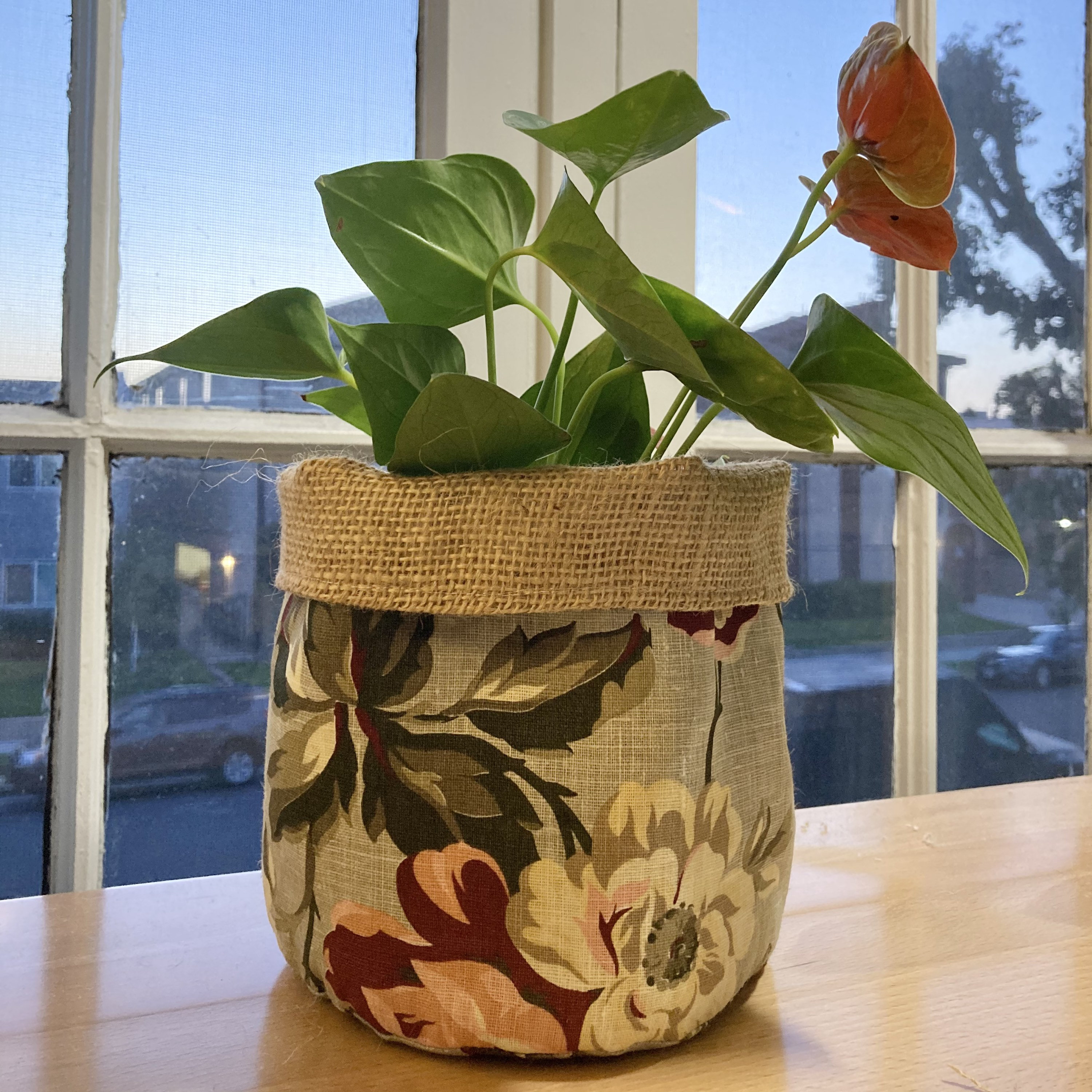 Plant pot cover fabric planter indoor plant pot plant Etsy