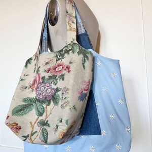 PDF Pattern for Tote Bag in 2 Sizes | Sewing Tutorial for Market Tote ...