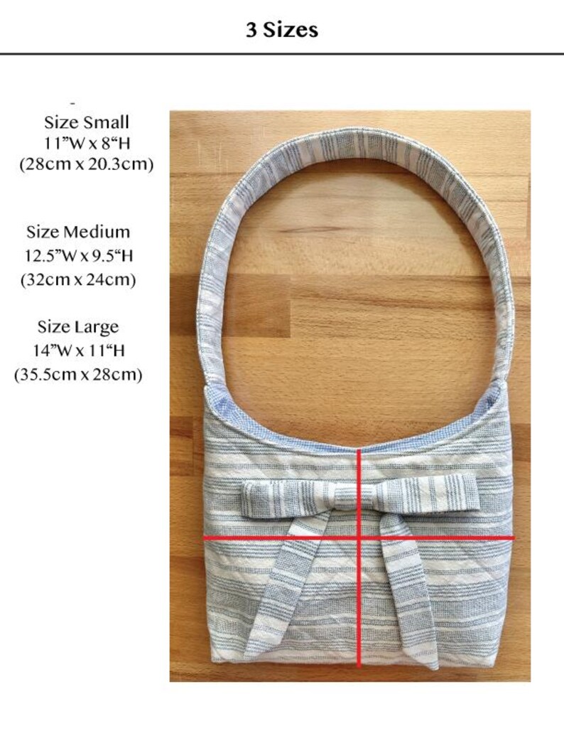 PDF Pattern for Slouchy Quilted Bow Bags, Sewing Pattern and Tutorial ...