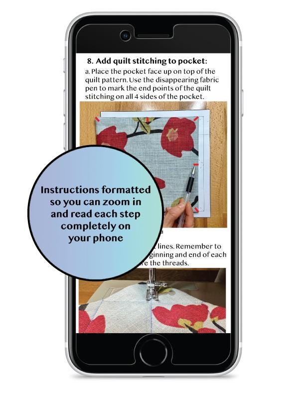 PDF Pattern for Laptop Sleeve, Sewing Pattern and Tutorial for Tablet ...