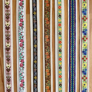 1.5&quot; Wide Embroidered Purse Strap | Floral Crossbody Purse Strap | Adjustable Woven Bag Strap | Replacement Handbag Strap