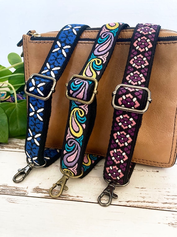 1.5 Wide Purse Strap, Crossbody Strap for Purses Replacement Adjustable  Length Guitar Multicolor Style Handbag Straps 