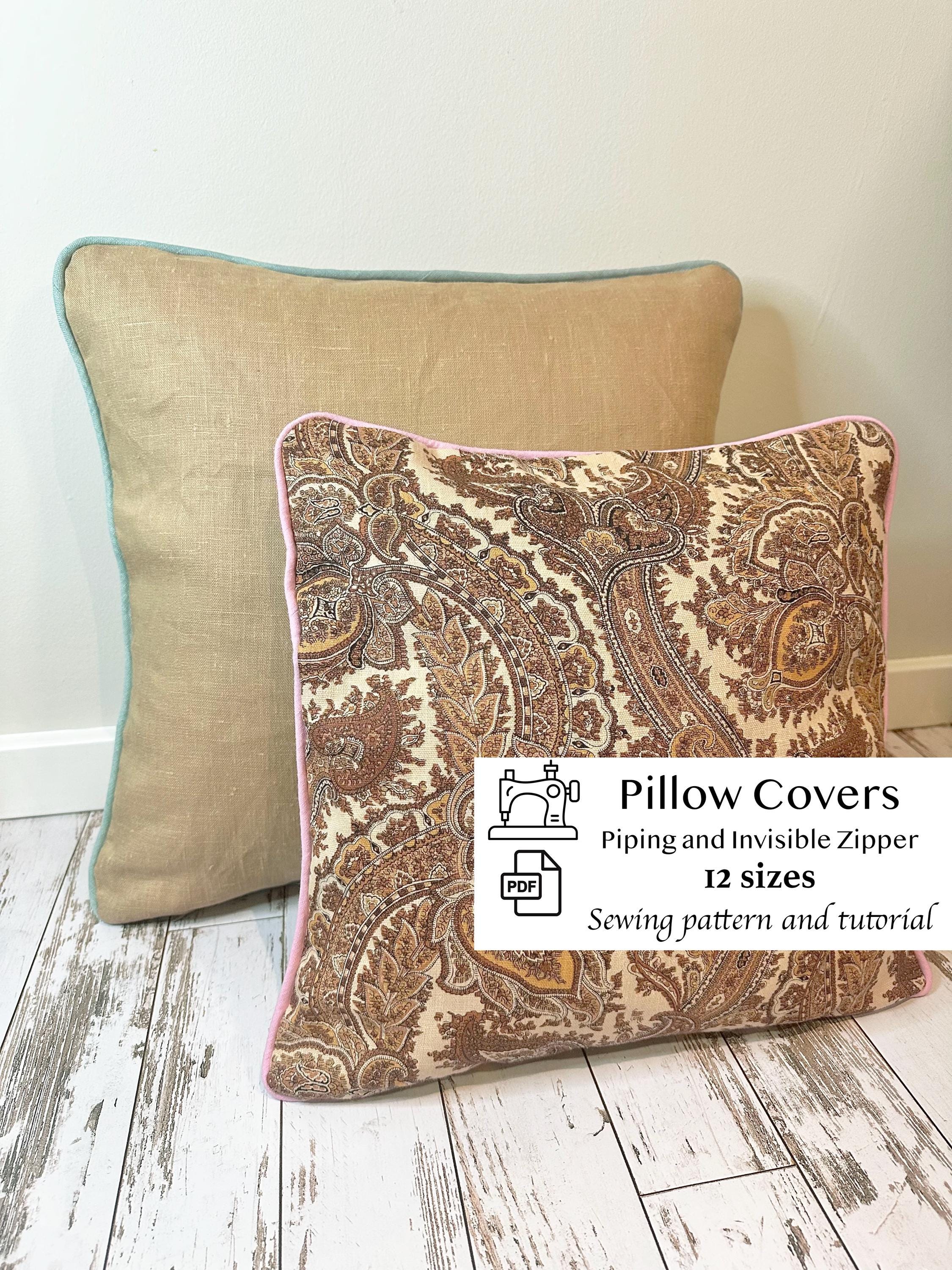 Zipper How To Make Sofa Cushion Covers With Piping How To Make A