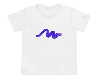 Indigo Brushstroke Tee | Ships from Australia