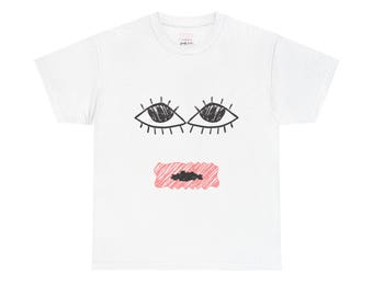 Here We Go Again Tee | Minimal Face Illustration T shirt