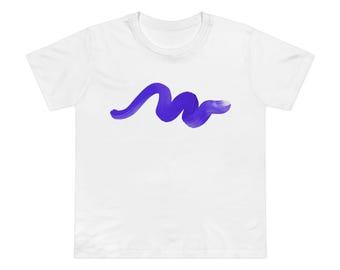 Indigo Brushstroke Tee | Ships from US