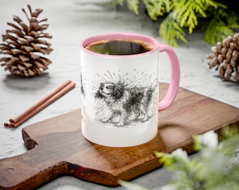 Bunny's Bathtime Mug | 11oz /325ml Cavalier King Charles Coffee Cup | Ships from US