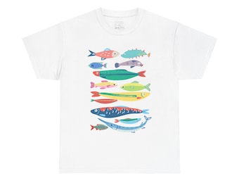 More fish t-shirt | Fish Illustration Tee