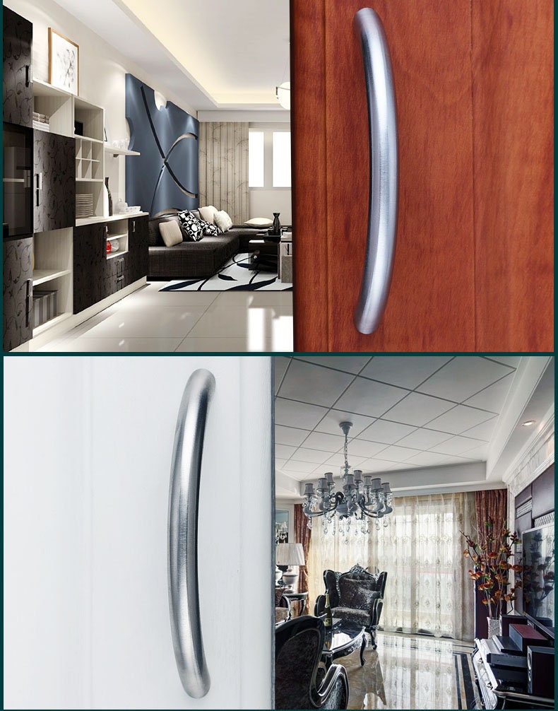 Acero inoxidable gabinete de cocina armario armario puerta | Etsy