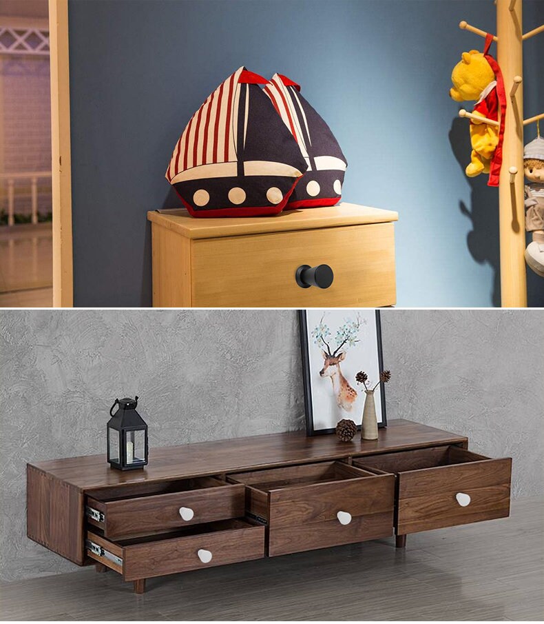 Einzelloch Schrank Knopf und ziehen solide Metall Schublade | Etsy