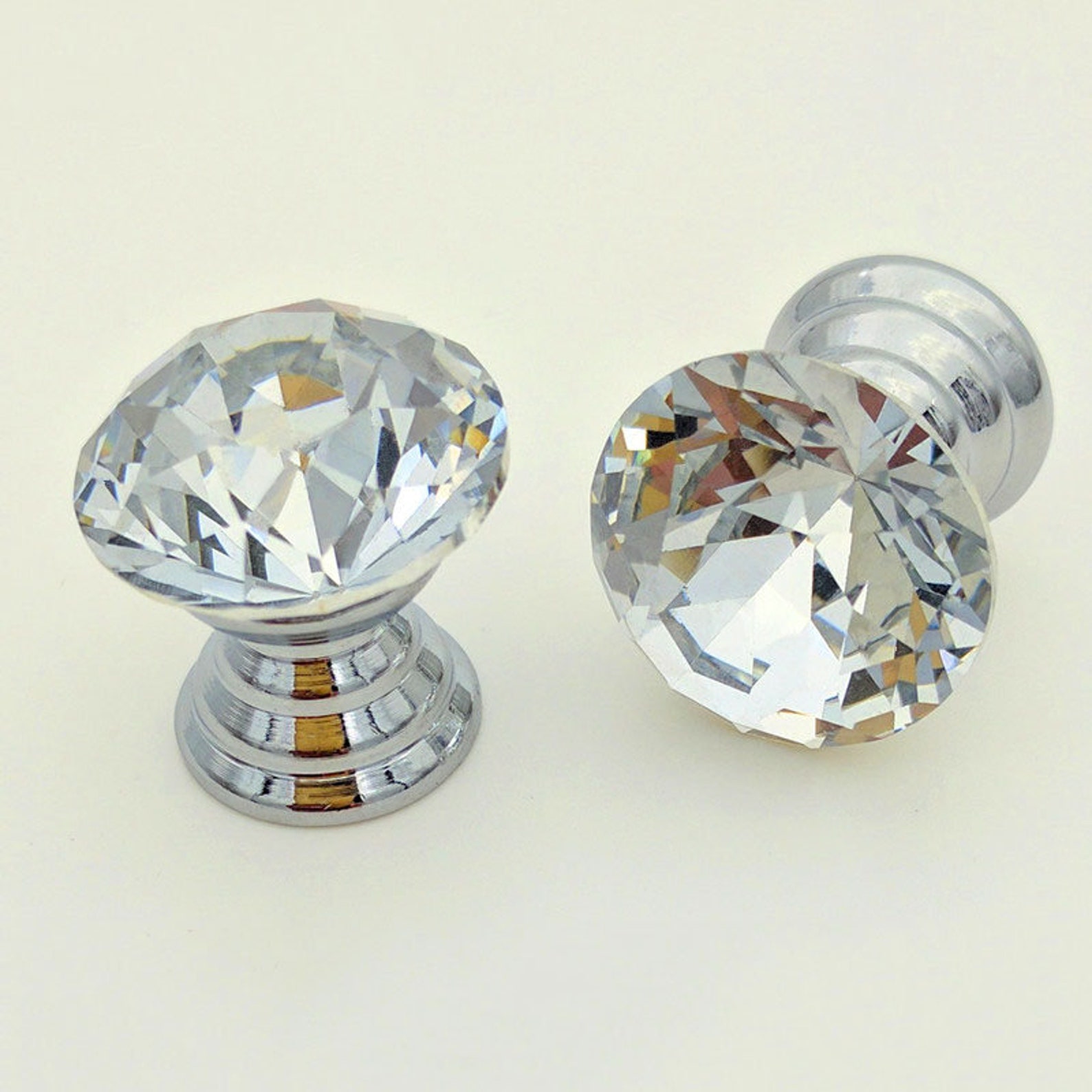 12/16/18/20/21MM Small Crystal Drawer Knob Storage Box Knob Etsy