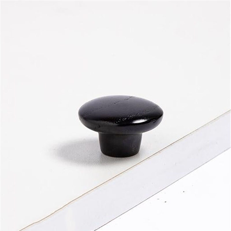 Massivholz Schrankgriff Schwarzer Holzgriff Garderobe | Etsy