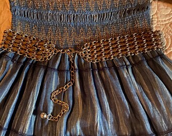 Vintage Boho Luxe Woven Leather Strip Wrap Around Belt Buy Vintage Boho Luxe Woven Leather Strip Wrap Around Belt  main image 4