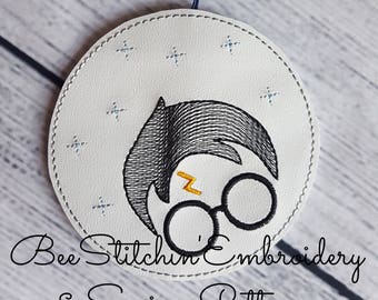4x4 ITH HP Wizard Ornament - Embroidery Design INSTANT Download!