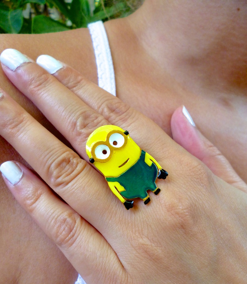 Minion Ring Minion Gift Minions Jewelry Fun ring Etsy
