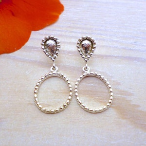 Minimalist Bride Earrings, Wedding Earrings, Bridal Earrings, Silver Earrings, Elegant Earrings, Bride Gift, Wedding Jewelry,Bridesmaid Gift