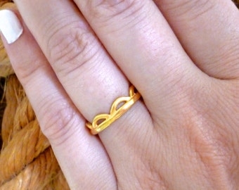 Christmas, Geometric Band Ring, Gold Ring, Thumb Ring, Open Band Ring, Simple Ring, Everyday Ring, Casual Rings, Minimalist Ring, Women Gift