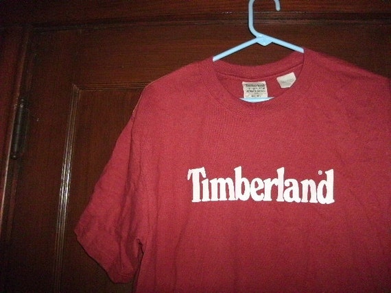 red timberland t shirt