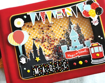 Scrapbook "Magic Adventure", handgefertigtes Fotoalbum, Fotobuch