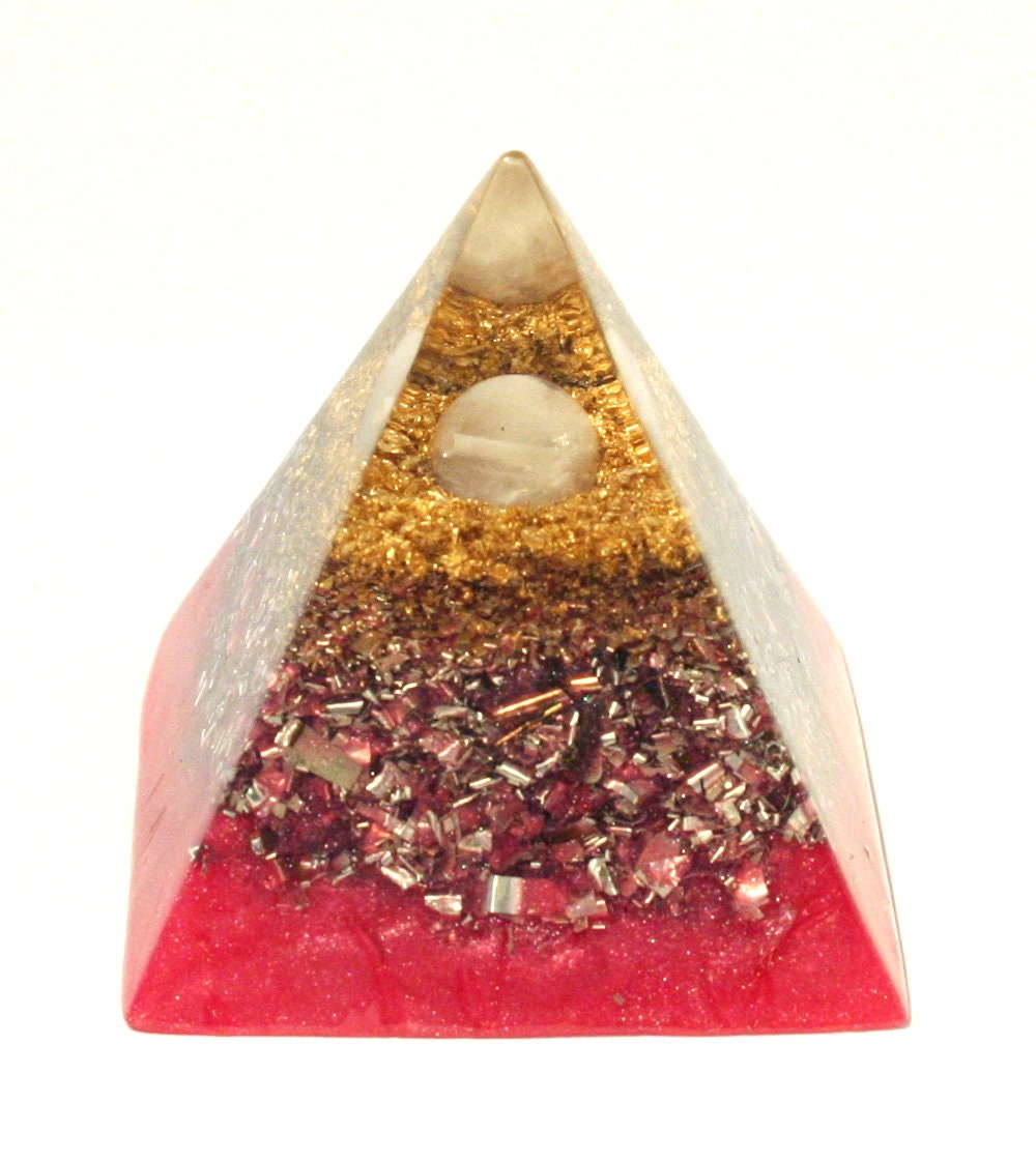 Rose Quartz Orgone Pyramid Spiritual Gift Feng Shui Decor | Etsy