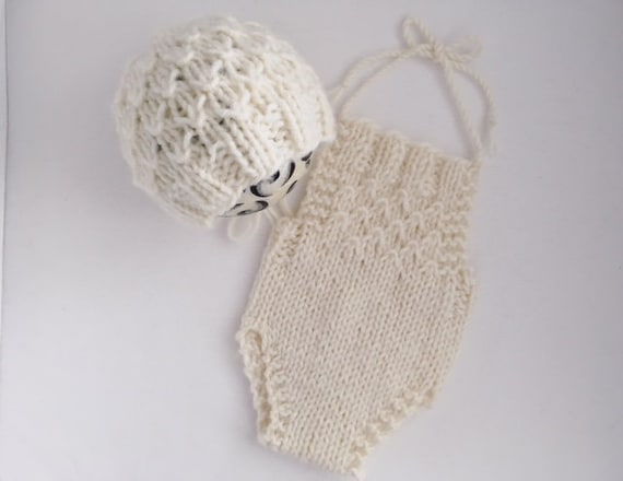 Drops Design Knitted Baby Romper Newborn Knitting PATTERN