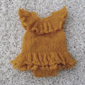 Newborn Knitting PATTERN - Newborn/reborn Size Knit Morwenna romper set- Instant Download PDF - Photography Prop   knit romper