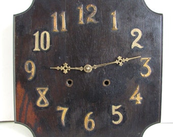 1910s Arts & Crafts Wooden Vintage Clock