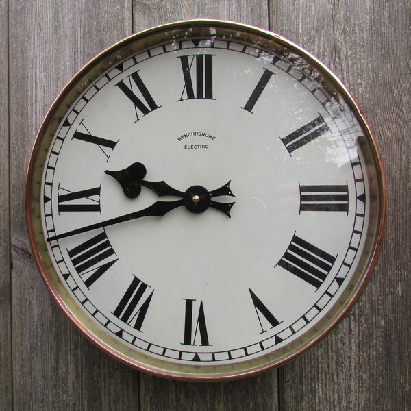 Copper Wall Clock Etsy UK